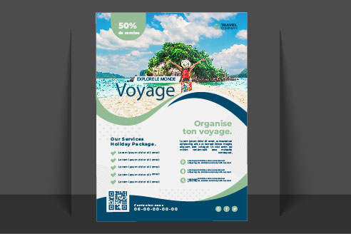 flyer d'une agence de voyage