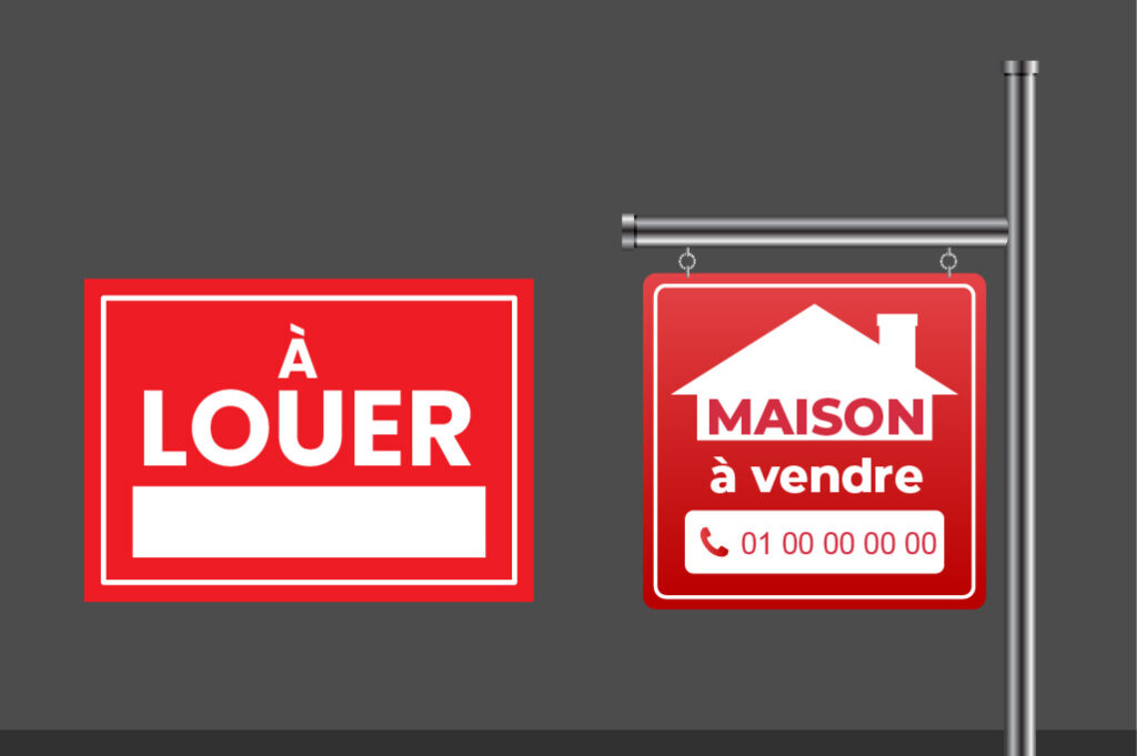 panneau immobilier à personnaliser