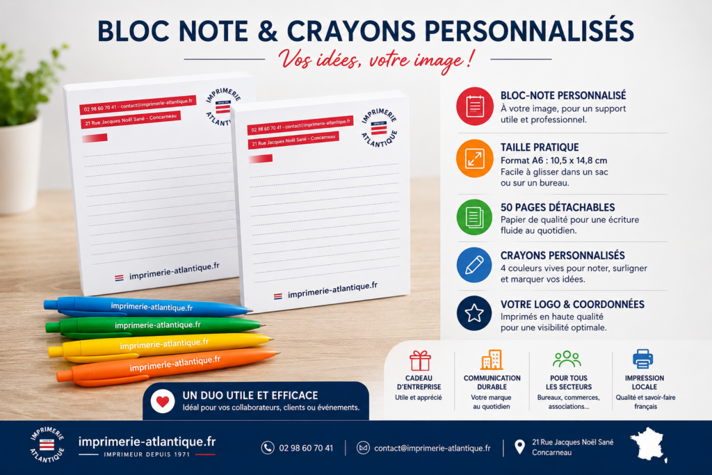 Le bloc note personnalisé